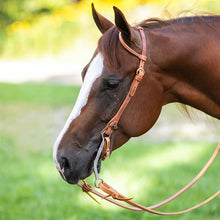 Load image into Gallery viewer, Hermann Oak Rolled One Ear Headstall