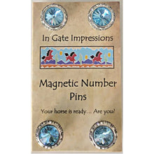 Load image into Gallery viewer, Magnetic Swarovski Crystal Number Holders