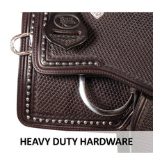 Load image into Gallery viewer, Studded Basketweave Show Saddle