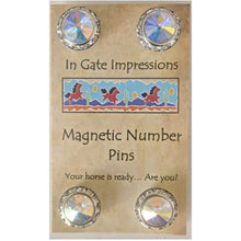 Load image into Gallery viewer, Magnetic Swarovski Crystal Number Holders