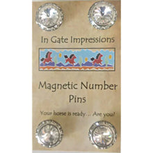 Load image into Gallery viewer, Magnetic Swarovski Crystal Number Holders