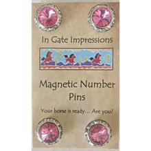 Load image into Gallery viewer, Magnetic Swarovski Crystal Number Holders