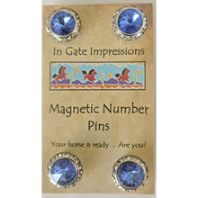Load image into Gallery viewer, Magnetic Swarovski Crystal Number Holders