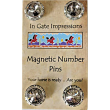 Load image into Gallery viewer, Magnetic Swarovski Crystal Number Holders