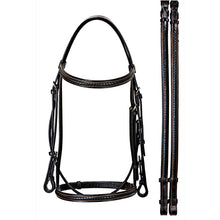 Load image into Gallery viewer, Silver Spur Hand Braided Snaffle Bridle