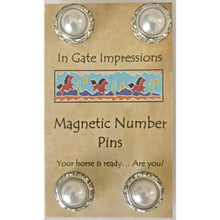 Load image into Gallery viewer, Magnetic Swarovski Crystal Number Holders