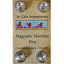 Load image into Gallery viewer, Magnetic Swarovski Crystal Number Holders