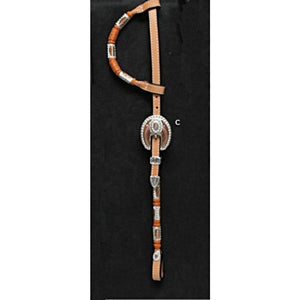 Double Ear Headstall with #675 Ferrules and Buckles