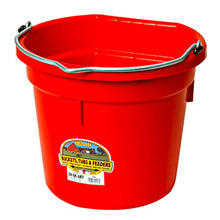 Load image into Gallery viewer, Flat Back Plastic Bucket -20 Quart
