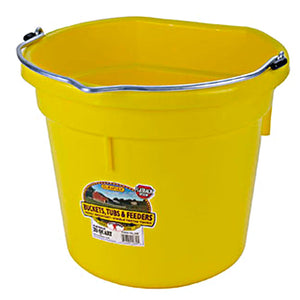 Flat Back Plastic Bucket -20 Quart