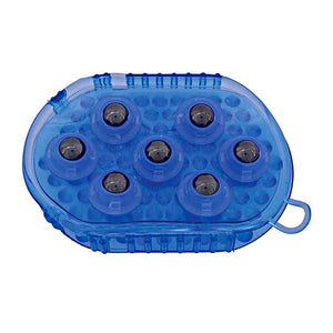 Gel Groomer Massage Mitt with Magnetic Rollers