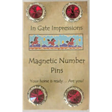 Load image into Gallery viewer, Magnetic Swarovski Crystal Number Holders
