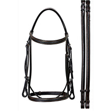 Load image into Gallery viewer, Silver Spur Hand Braided Snaffle Bridle
