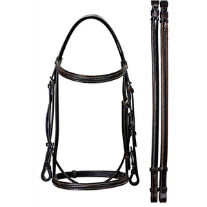 Silver Spur Hand Braided Snaffle Bridle